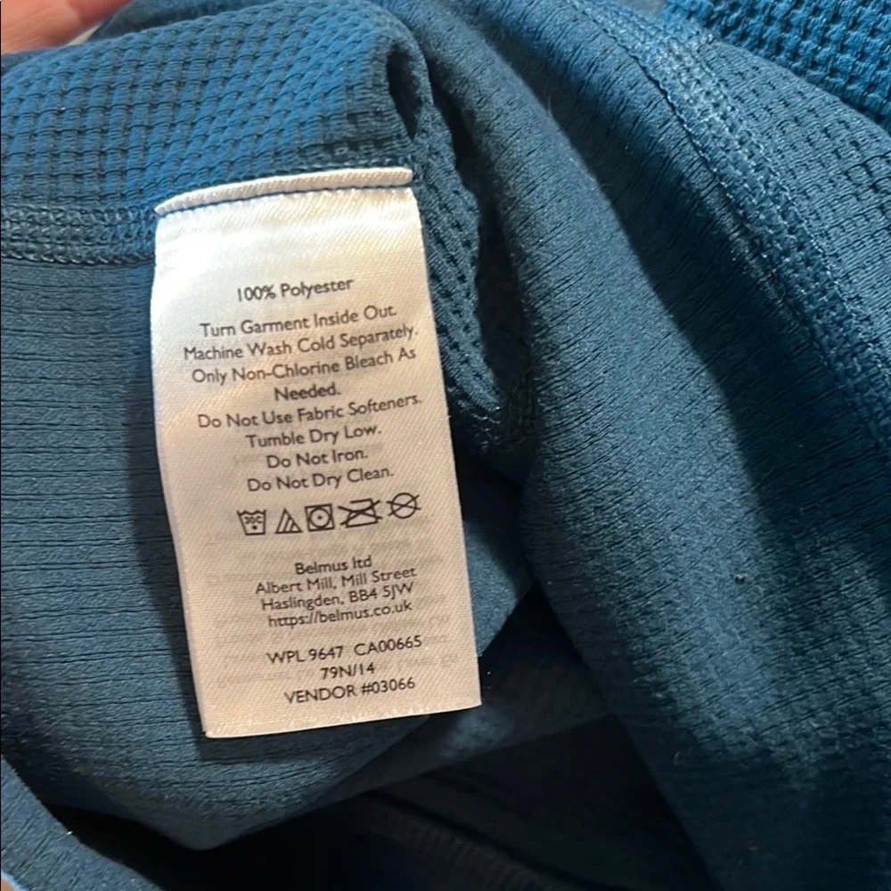 SALE🎉 Eddie BauerTeal Blue Mock Neck Shirt - Picture 8 of 8